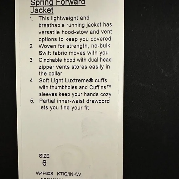 Lululemon Spring Forward Jacket 6 - Picture 9 of 9